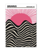 Bright Pink Art Collage Canvas Posters