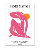 Bright Pink Art Collage Canvas Posters