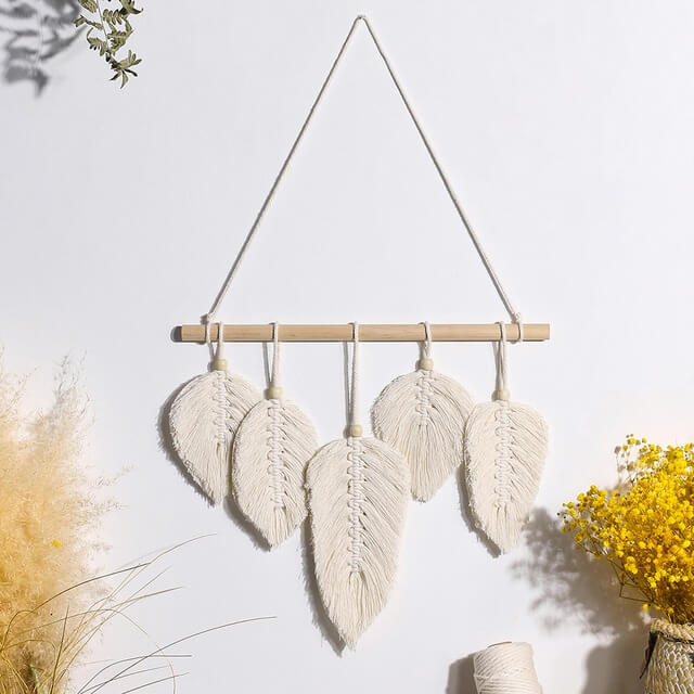 Macramé Veren Boho Wanddecoratie