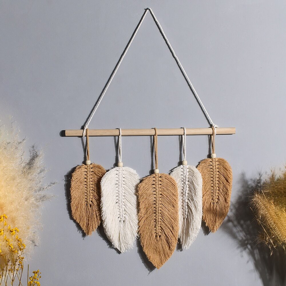 Macramé Veren Boho Wanddecoratie