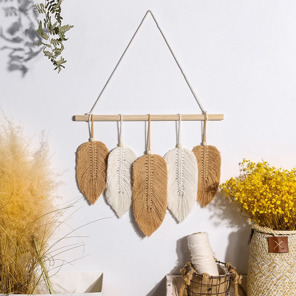Macramé Veren Boho Wanddecoratie