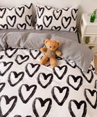 Brush Painted Hartjes Beddengoedset