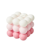 Pastelkleurige Bubbelkubus Geurkaars