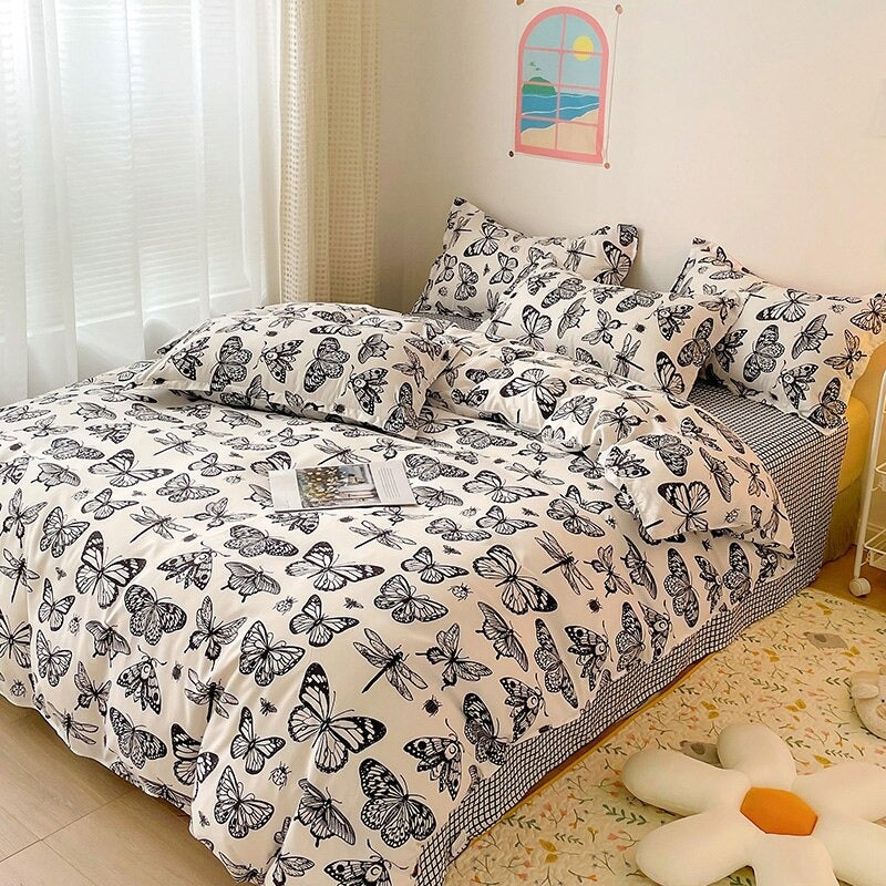 Vlinderprint Beddengoedset
