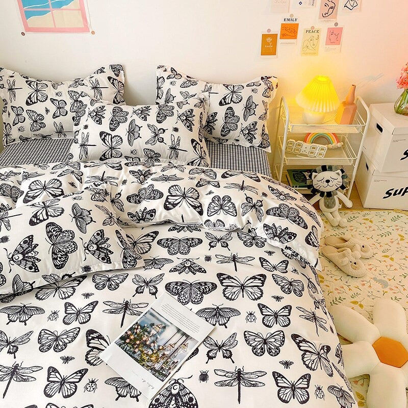 Vlinderprint Beddengoedset