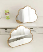 Wolkvormige Houten Spiegel