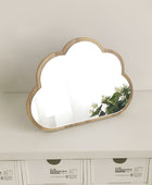 Wolkvormige Houten Spiegel