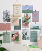 Wandcollage Kaarten met Kleuren en Quotes