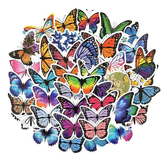 Kleurige Vlinders Sticker Set