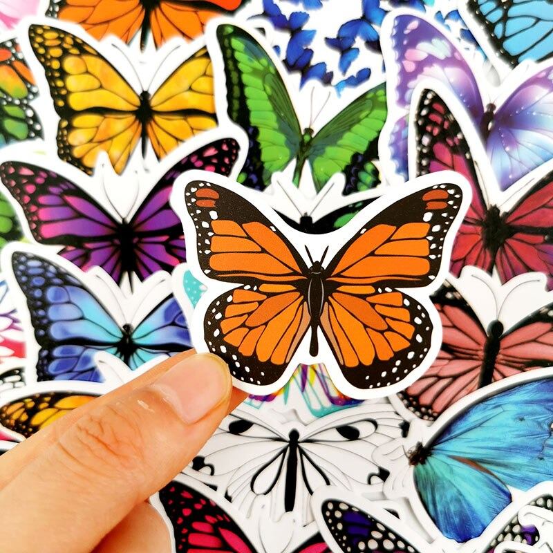 Kleurige Vlinders Sticker Set