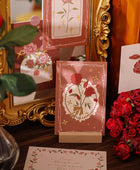 Coquette Wandcollage Kaarten met Rode Rozen