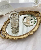 Coquette Aesthetic Vintage Ovalen Spiegeltray