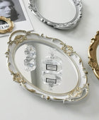 Coquette Aesthetic Vintage Ovalen Spiegeltray