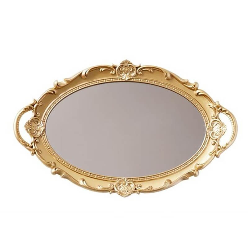 Coquette Aesthetic Vintage Ovalen Spiegeltray