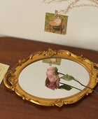 Coquette Aesthetic Vintage Ovalen Spiegeltray