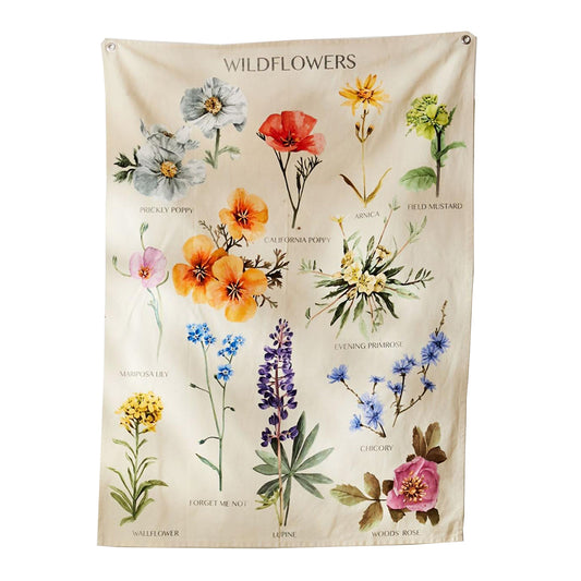Wildbloemen Wandtapijt