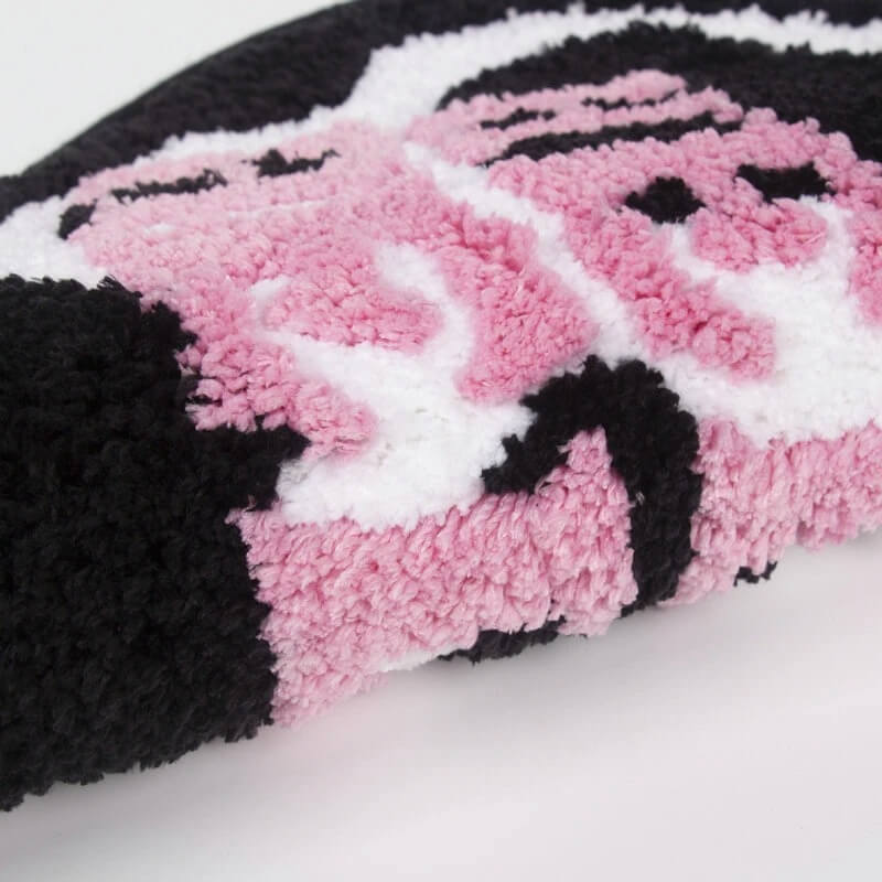 Hartvormig Accent Tapijt met Koeienprint