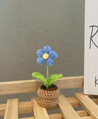 Gehaakte Mini Bloemen in Potjes