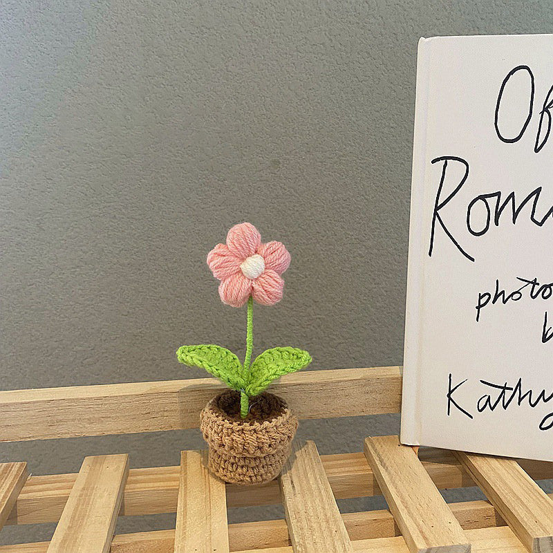 Gehaakte Mini Bloemen in Potjes