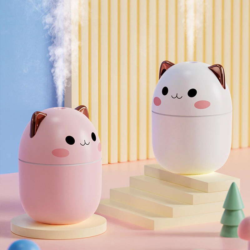 Kawaii Kat Mini Desktop Luchtbevochtiger