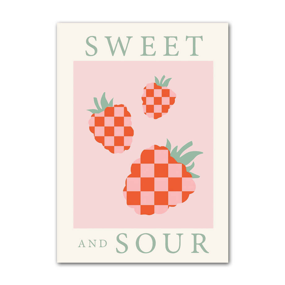 Sweet N' Sour Geruite Canvas Posters