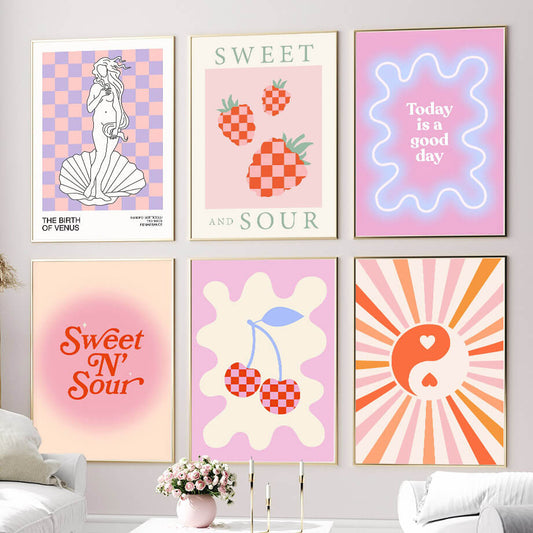 Sweet N' Sour Geruite Canvas Posters
