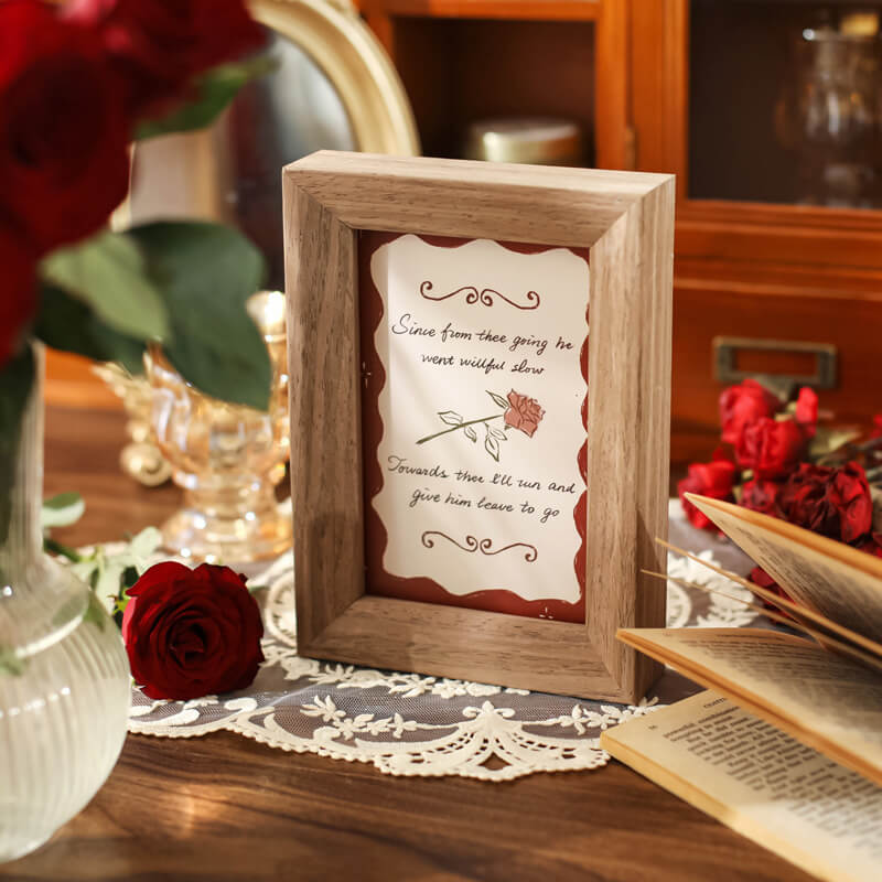 Vintage Rozen Wandcollage Kaarten