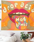 Drop Acid Not Bombs Wandtapijt