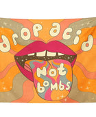 Drop Acid Not Bombs Wandtapijt
