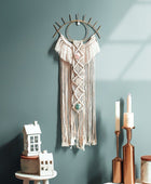 Oogvormige Macramé Wanddecoratie