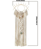 Oogvormige Macramé Wanddecoratie