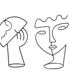 Face Art Outline Wire Decor