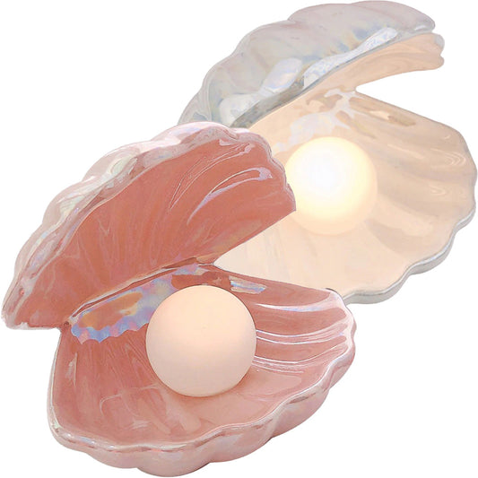 Nachtlamp met Schelp en Parel