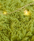 Fluffy Vloerkleed in Groene Grasstijl