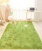Fluffy Vloerkleed in Groene Grasstijl