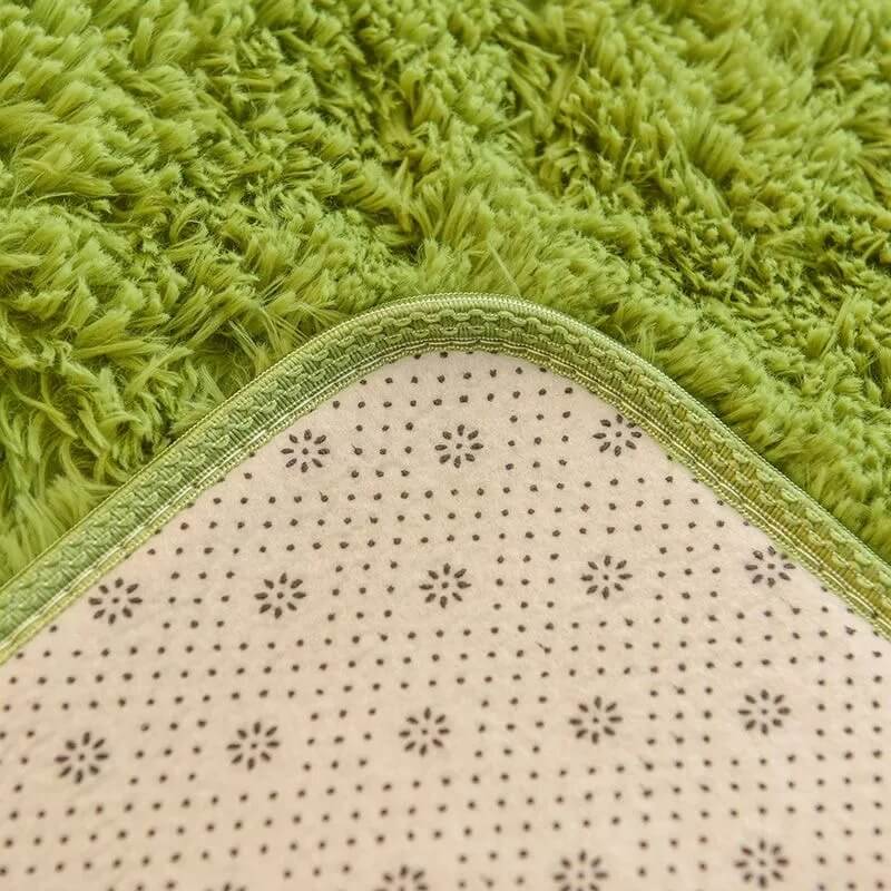 Fluffy Vloerkleed in Groene Grasstijl