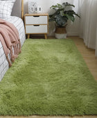 Fluffy Vloerkleed in Groene Grasstijl