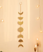 Gouden Verticale Maanfases Wanddecoratie
