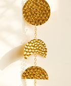 Gouden Verticale Maanfases Wanddecoratie