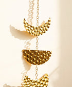 Gouden Verticale Maanfases Wanddecoratie