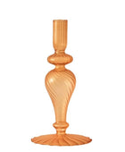 Franse Vintage Glazen Kaarsenhouder