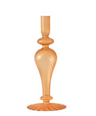 Franse Vintage Glazen Kaarsenhouder