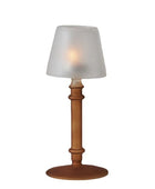 Franse Vintage Glazen Kaarsenhouder