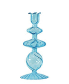 Franse Vintage Glazen Kaarsenhouder