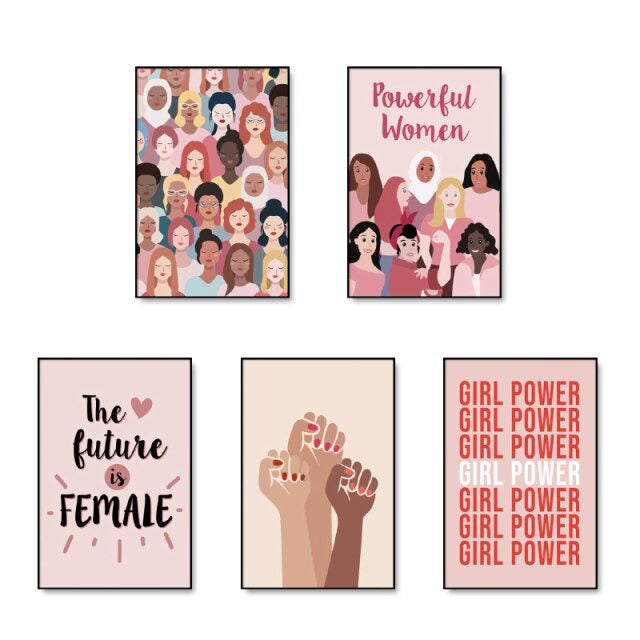 Girl Power Canvas Posters