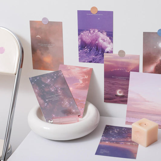 Glitter Wolken Wandcollage Kaarten