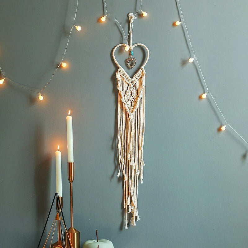 Hartvormige Macrame Dromenvanger