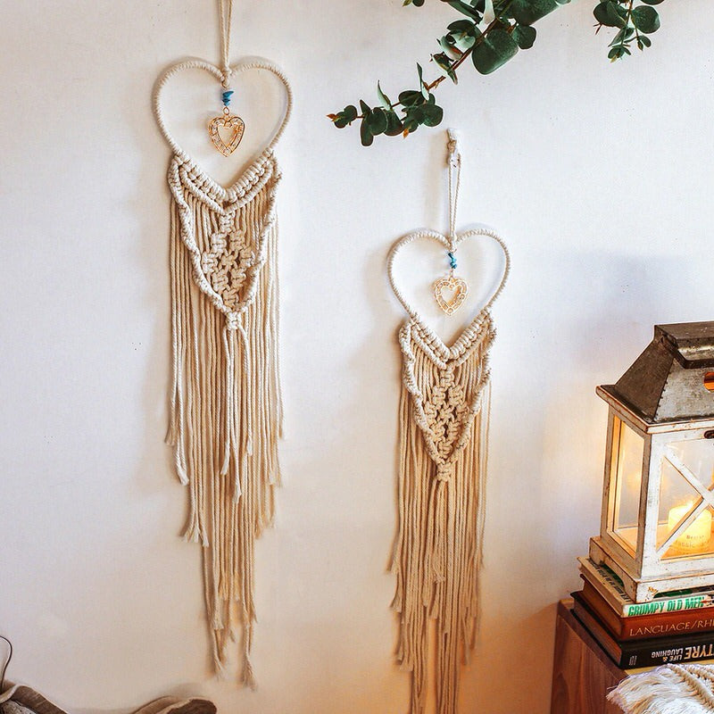 Hartvormige Macrame Dromenvanger