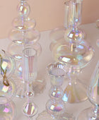 Irisserend Glazen Kaarsenhouder