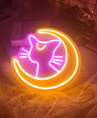 Kawaii Maan Kat Neonbord